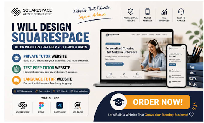 design squarespace private tutor website test prep tutor website language tutor