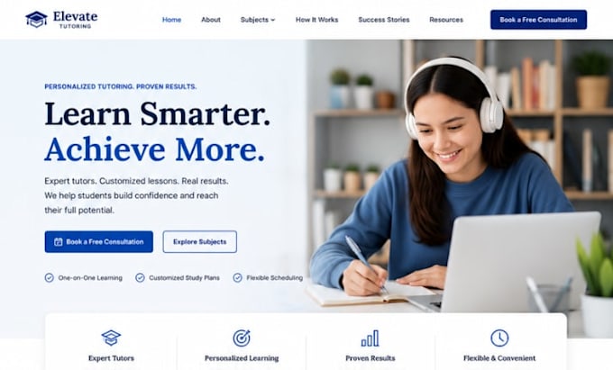 design squarespace private tutor website test prep tutor website language tutor