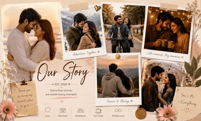 design creative and aesthetic photo collages