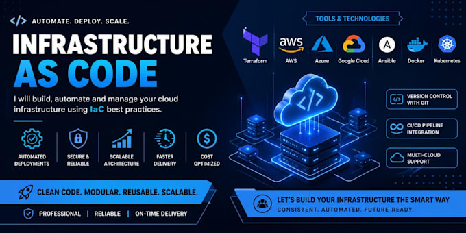 build professional website with infra as code