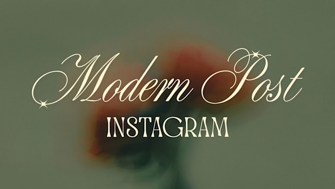 design modern instagram post for your brand