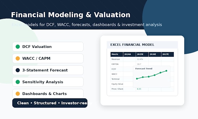 help you build clean and professional finance work in excel