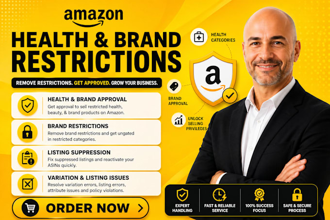 fix amazon health, amazon errors, and amazon brand restrictions