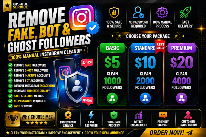 manually clean your instagram followers list