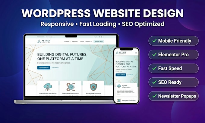 do a minimal and modern wordpess website design