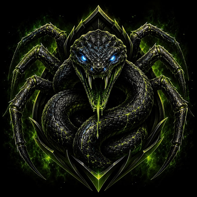 design dark esports logo, gaming thumbnail and graphics