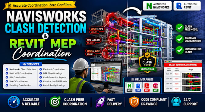 do navisworks clash detection and revit mep coordination