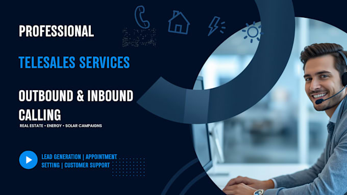 do consultative cold calling and telesales for real estate and solar