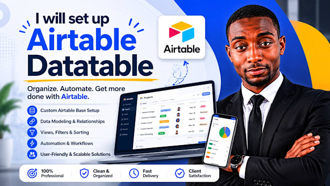 setup airtable database, airtable automation, airtable expert manychat expert