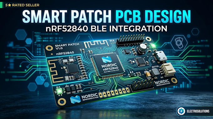 create advanced smart patch pcb with nrf52840 ble integration