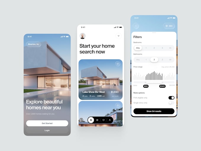 develop real estate app, property management app, real estate website,