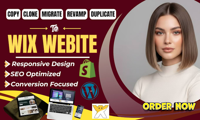 migrate, transfer, clone wix website redesign website development wix ecommerce