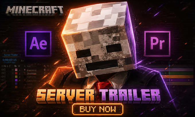 edit your minecraft server trailer and make it eye catching