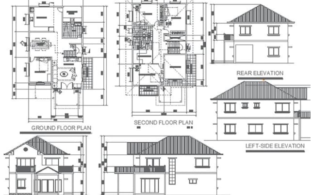 draw architectural plans in autocad and revit