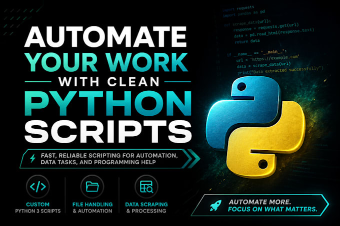 write custom python scripts
