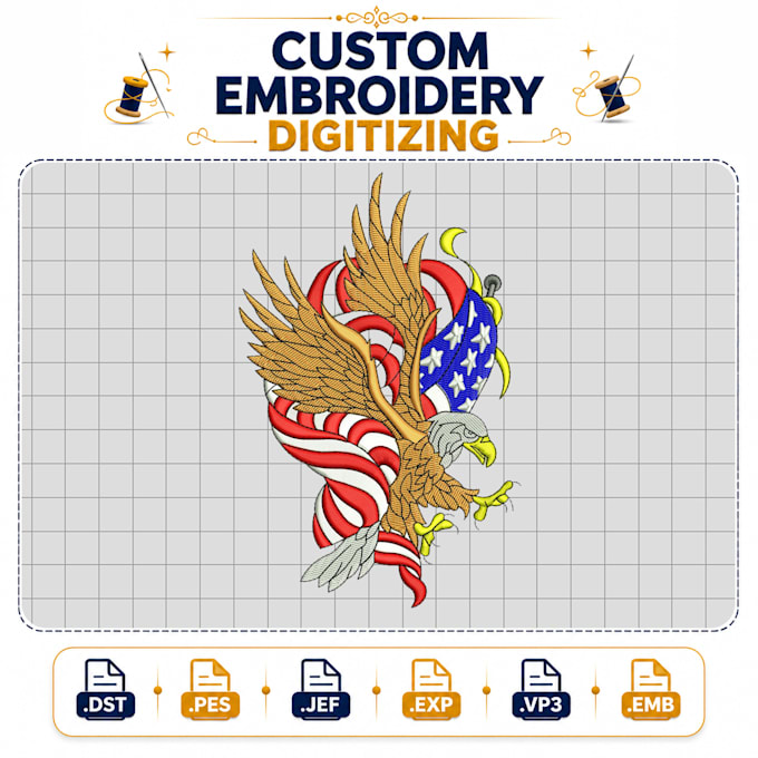 do embroidery digitizing to dst in 1 hour