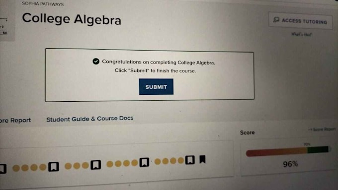 do sophia learning, wgu, snhu, studycom, straighterline, assignments