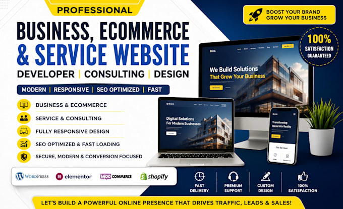 build business ecommerce and service website developer consulting website design