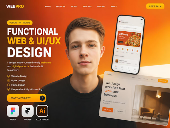 design and build a modern functional website