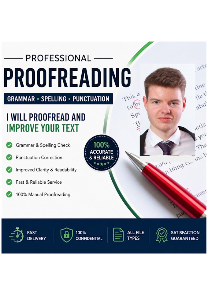 proofread short texts for you