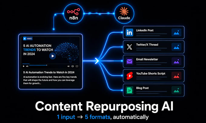automate your content repurposing using ai and n8n