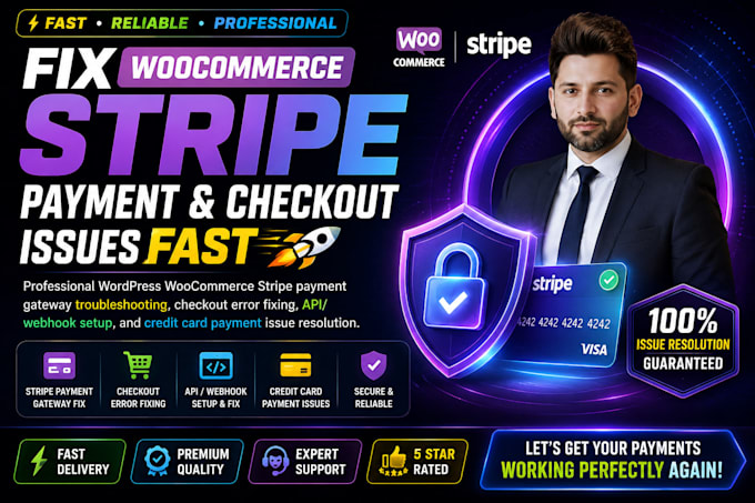 fix wordpress woocommerce stripe payment gateway, checkout errors credit card