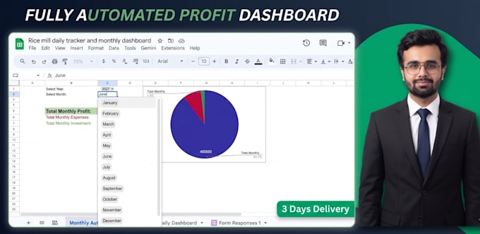build an automated google sheets profit tracker