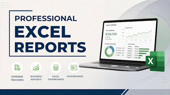 create professional excel reports and expense trackers