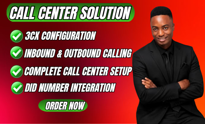 setup call center did number 3cx inbound outbound sip trunk