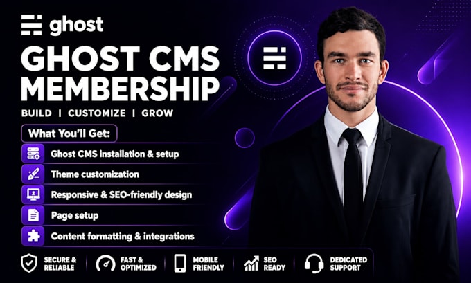 setup your ghost cms blog or website, customize ghost theme, ghost newsletter