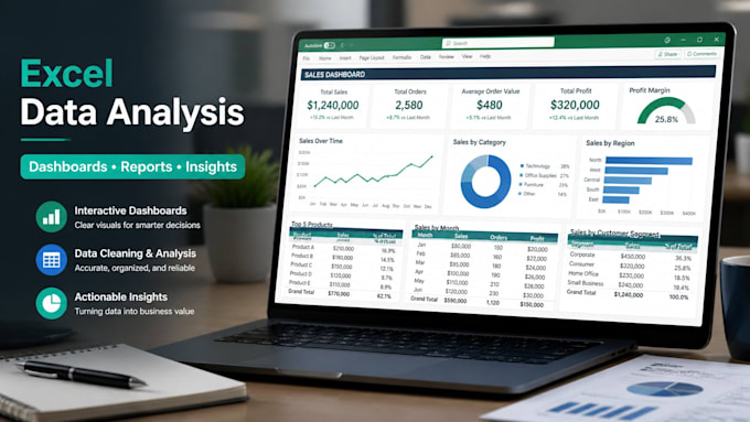 do data analysis and build professional dashboards