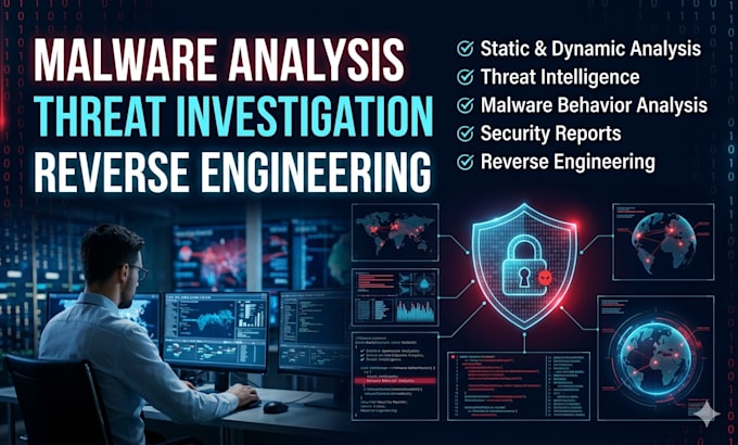 do malware analysis, threat analysis and reverse engineering