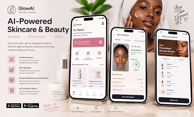 build ai skincare app, ai skin scanner, ai skin analysis app, ai cosmetics app