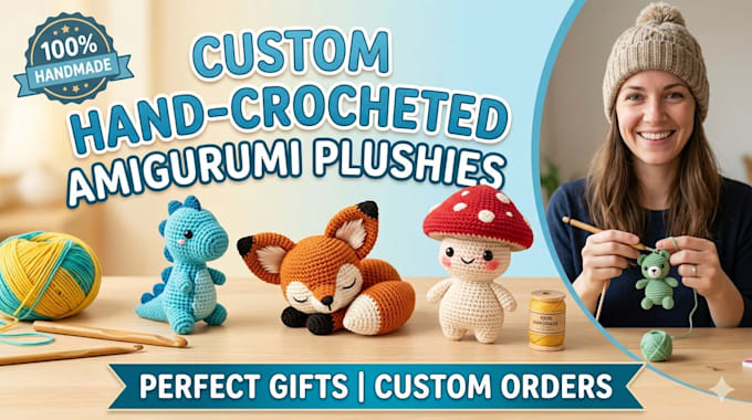 create a custom crochet amigurumi or handmade crochet pattern