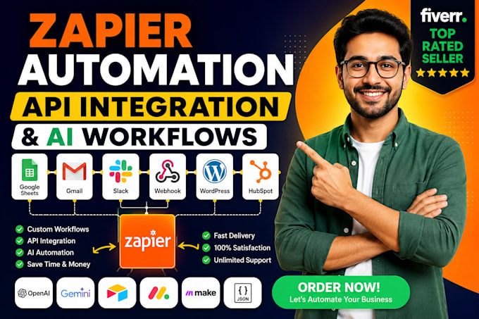 build zapier automation, API integration, ai agent workflows, zap apps mapping