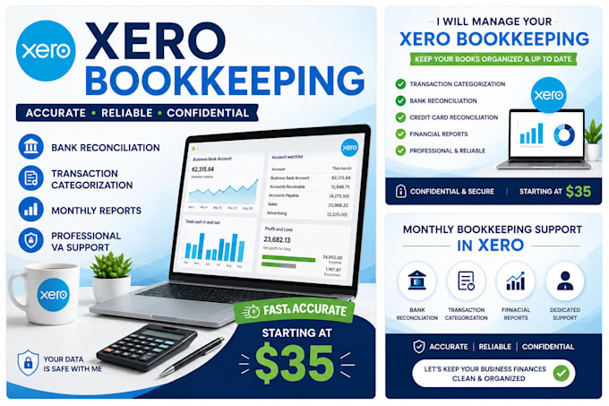 do simple bookkeeping and bank reconciliation in xero
