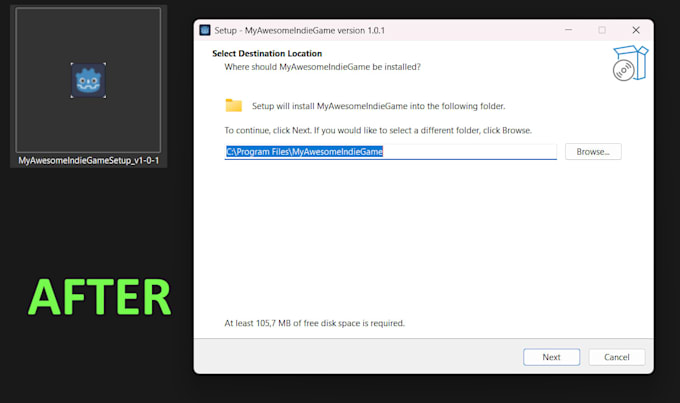 create a professional windows installer for your godot game