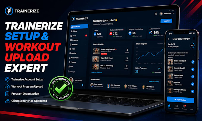 setup trainerize, upload workout programs and build your fitness app everfit