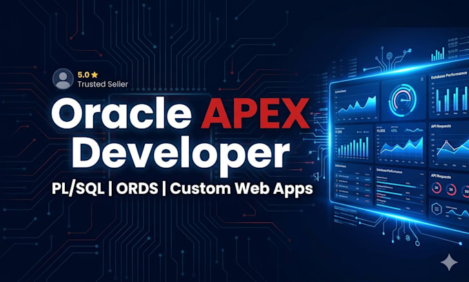 develop oracle apex application pages, reports, and custom features