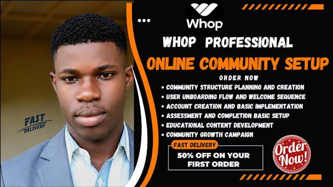 setup whop community whop online course whop management