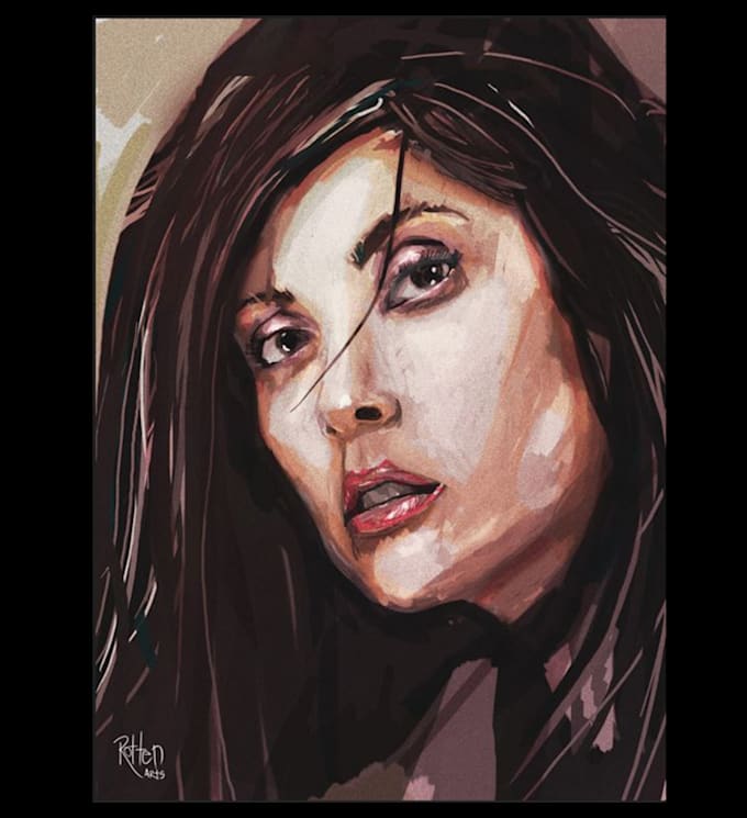 sketch a realistic portrait of you