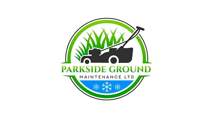 design monogram unique lawn service logo