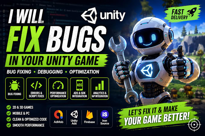 fix unity game bugs, crashes, and performance issues fast