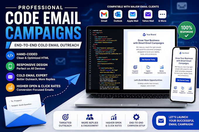 code email campaigns for end to end cold email outreach, cold calling