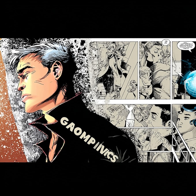 draw a comic book page professional artist