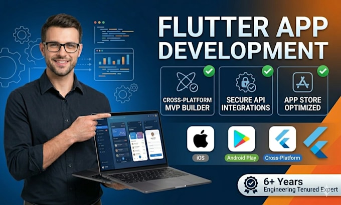 do custom flutter app development for ios and android