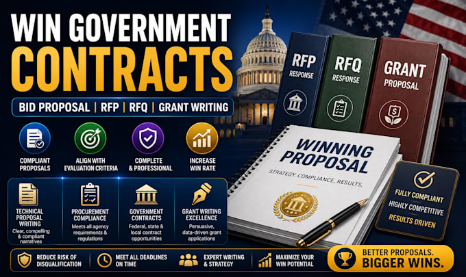 bid proposal government contract rfp rfq response grant writing