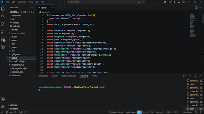 develop rest API using nodejs express and mongodb