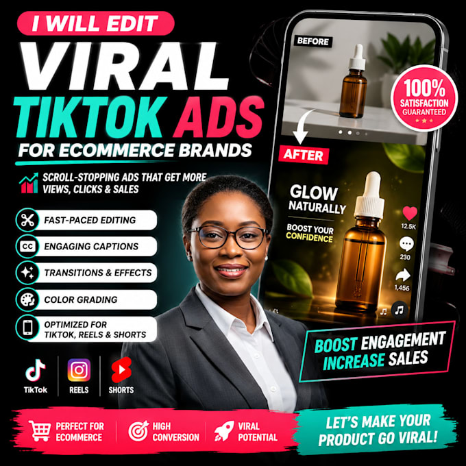 edit viral tiktok ads for ecommerce brands