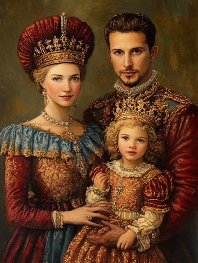 make custom royal royal couple illustration